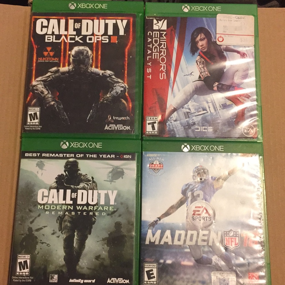 4 xbox one games